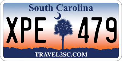 SC license plate XPE479