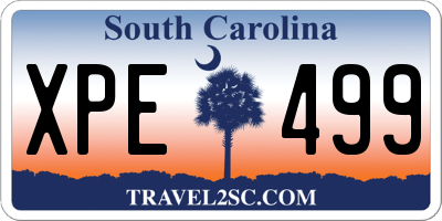 SC license plate XPE499