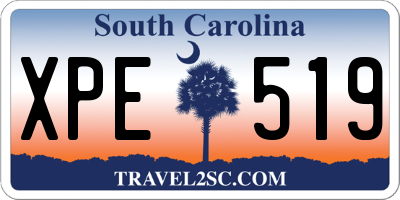 SC license plate XPE519