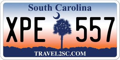 SC license plate XPE557