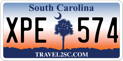 SC license plate XPE574