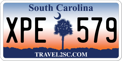 SC license plate XPE579
