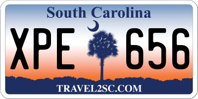 SC license plate XPE656