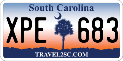SC license plate XPE683