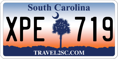 SC license plate XPE719