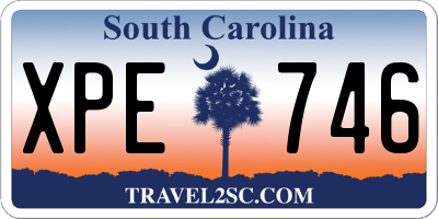 SC license plate XPE746