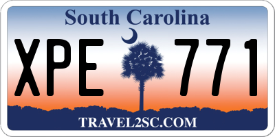 SC license plate XPE771