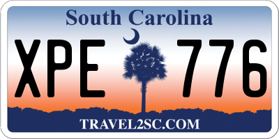 SC license plate XPE776