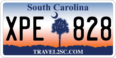 SC license plate XPE828