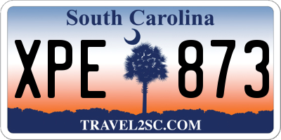 SC license plate XPE873