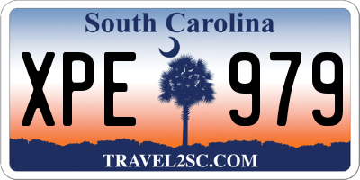 SC license plate XPE979