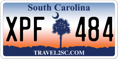 SC license plate XPF484
