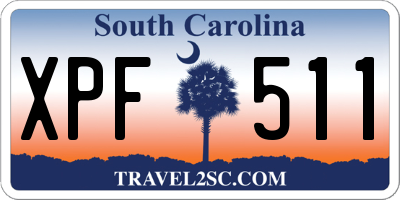 SC license plate XPF511