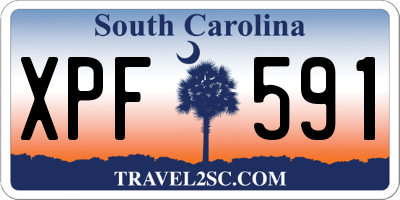 SC license plate XPF591