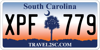 SC license plate XPF779