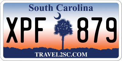SC license plate XPF879