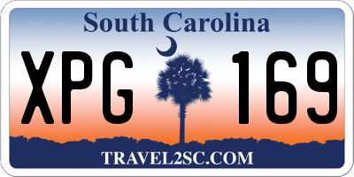 SC license plate XPG169