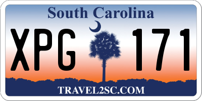 SC license plate XPG171
