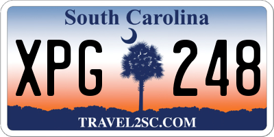 SC license plate XPG248