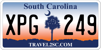 SC license plate XPG249