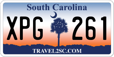 SC license plate XPG261