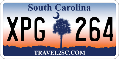 SC license plate XPG264
