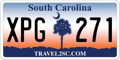 SC license plate XPG271