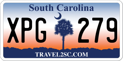 SC license plate XPG279
