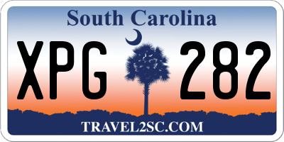 SC license plate XPG282