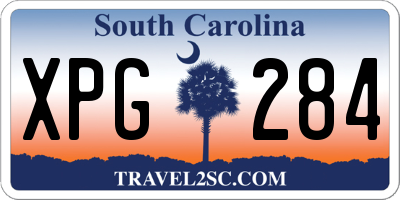 SC license plate XPG284