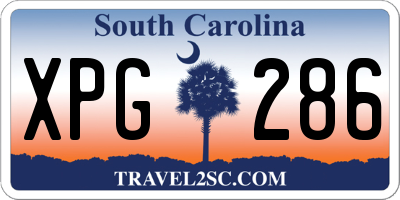SC license plate XPG286