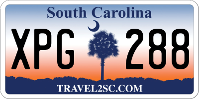 SC license plate XPG288