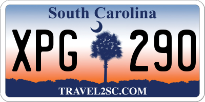 SC license plate XPG290