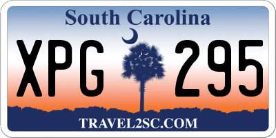 SC license plate XPG295