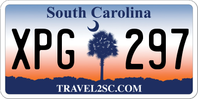 SC license plate XPG297