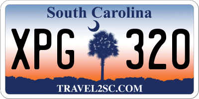 SC license plate XPG320