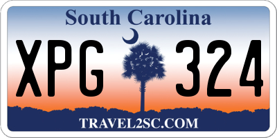 SC license plate XPG324