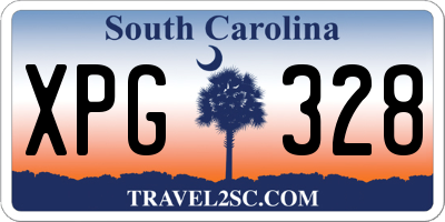 SC license plate XPG328