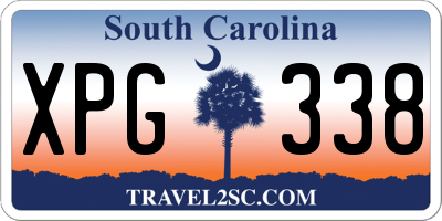 SC license plate XPG338