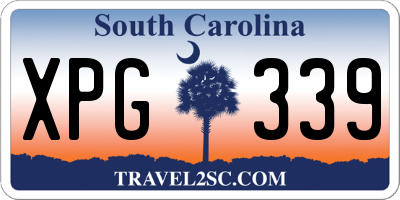 SC license plate XPG339