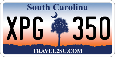 SC license plate XPG350