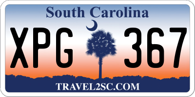 SC license plate XPG367