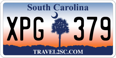 SC license plate XPG379