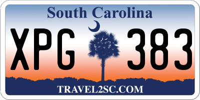 SC license plate XPG383