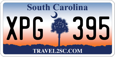 SC license plate XPG395
