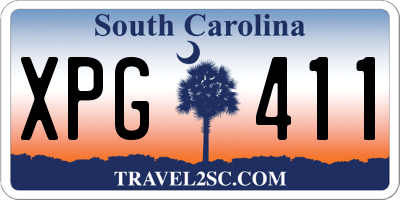 SC license plate XPG411