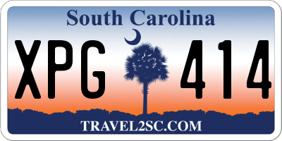 SC license plate XPG414