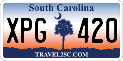 SC license plate XPG420