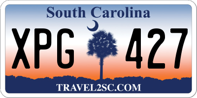 SC license plate XPG427