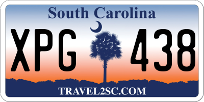 SC license plate XPG438